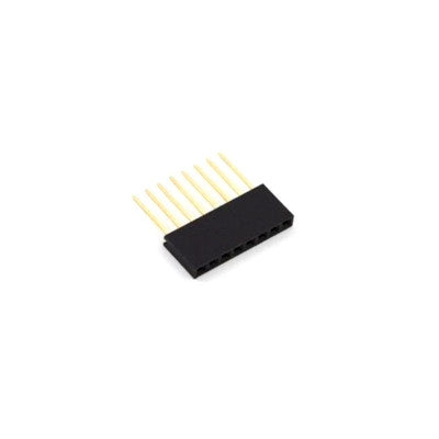 An 8 Pin Female 11mm tall stackable Header Connector for Arduino