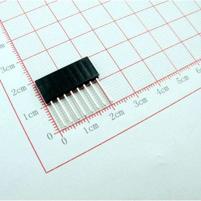 An 8 Pin Female 11mm tall stackable Header Connector for Arduino