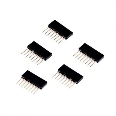 An 8 Pin Female 11mm tall stackable Header Connector for Arduino