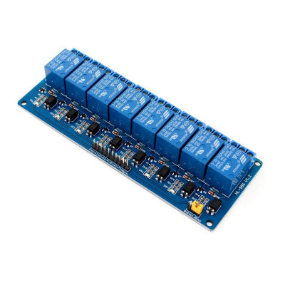 An 8 Channel 24V Relay Module with Optocoupler