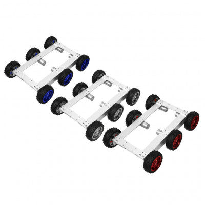 An 85MM Large Robot Smart Car Wheel - 38MM Width Surface Red/Pink