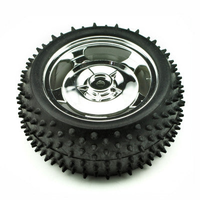 An 85MM Large Robot Smart Car Wheel - 38MM Width Surface Red/Pink