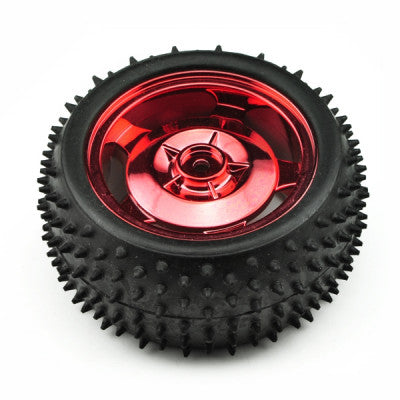 An 85MM Large Robot Smart Car Wheel - 38MM Width Surface Red/Pink