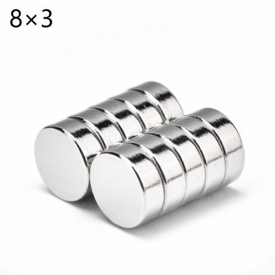 An 8mm x 3mm (8x3 mm) Neodymium Disc Strong Magnet