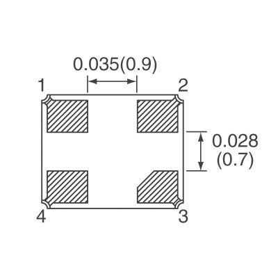 An 8Z-12.000MAAJ-T 12MHz 30ppm Crystal 18pF OSCCC250X200X55N
