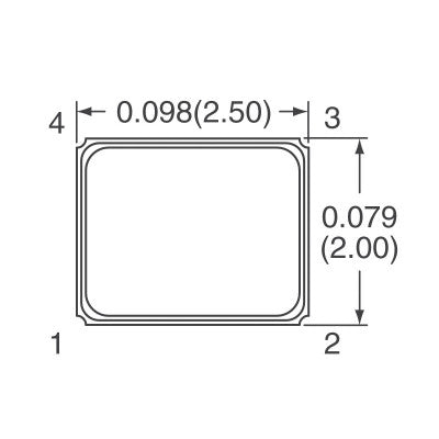An 8Z-12.000MAAJ-T 12MHz 30ppm Crystal 18pF OSCCC250X200X55N