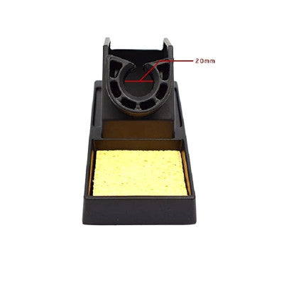 An 936 Aluminum Alloy Soldering Iron Support Stand with Cleaning Sponge
