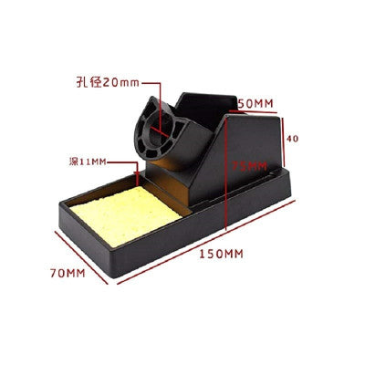 An 936 Aluminum Alloy Soldering Iron Support Stand with Cleaning Sponge