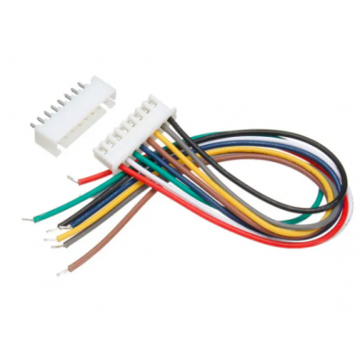 An 8 Pin JST XH Relimate Connector (RMC) Male-Female Pair With Wire/Cable