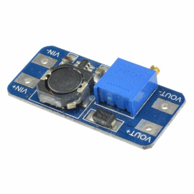 An MT3608 2A Max DC-DC Step Up Power Module Booster Power Module