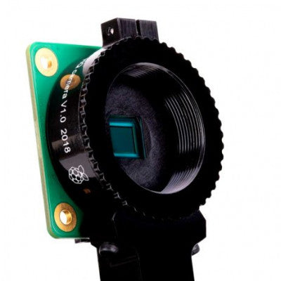 An Raspberry Pi High Quality Camera with Interchangeable Lens Base