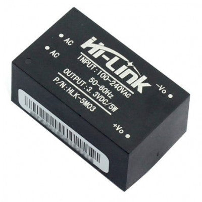 An HLK-5M03 Hi-Link 3.3V 5W AC to DC Power Supply Module
