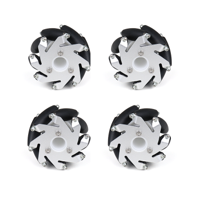 An 60mm Aluminium Mecanum Wheels Set - Bush Type - 4 Pieces Pack