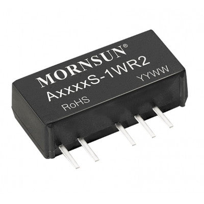 An A0303S-1WR2 Mornsun 3.3V to ±3.3V DC-DC Converter 1W Power Supply Module - Ultra Compact SIP Package