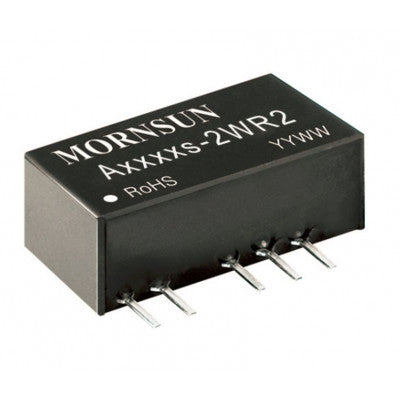 An A0505S-2WR2 Mornsun 5V to ±5V DC-DC Converter 2W Power Supply Module - Miniature SIP Package