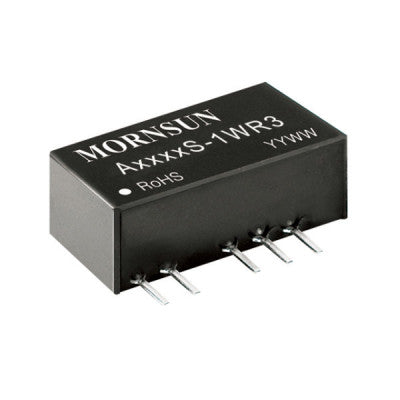 An A0512S-1WR3 Mornsun 5V to ±12V DC-DC Converter 1W Power Supply Module - SIP Package