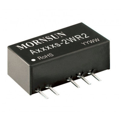 An A0512S-2WR2 Mornsun 5V to ±12V DC-DC Converter 2W Power Supply Module - Miniature SIP Package