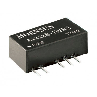 An A0524S-1WR3 Mornsun 5V to ±24V DC-DC Converter 1W Power Supply Module - SIP Package