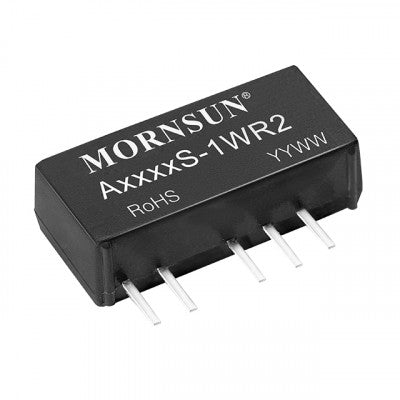 An A1212S-1WR2 Mornsun 12V to ±12V DC-DC Converter 1W Power Supply Module - Ultra Compact SIP Package