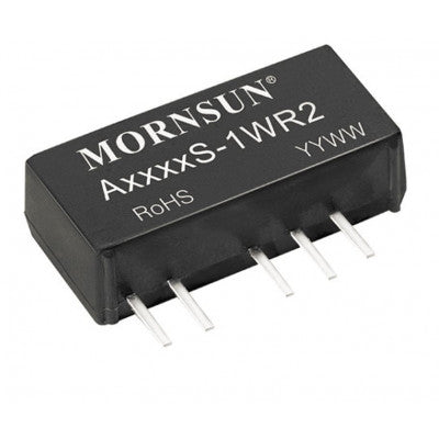 An A1215S-1WR2 Mornsun 12V to ±15V DC-DC Converter 1W Power Supply Module - Ultra Compact SIP Package