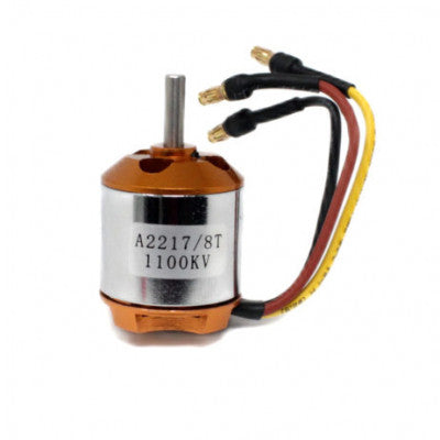 An A2217 1100KV RC Brushless Outrunner Motor Welded Banana Connector (Male)