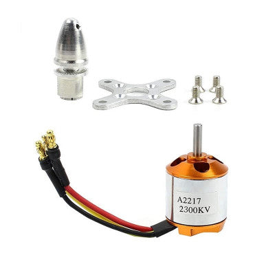 An A2217 2300KV RC Brushless Out-runner Motor welded Banana Connector (Male)