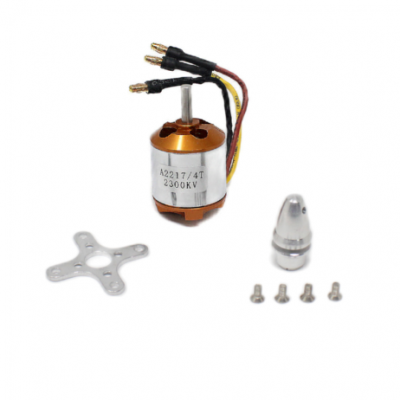 An A2217 2300KV RC Brushless Out-runner Motor welded Banana Connector (Male)