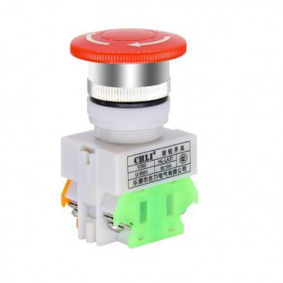 An AC 660V 10A LAY37 DPST Emergency Stop Push Button Switch
