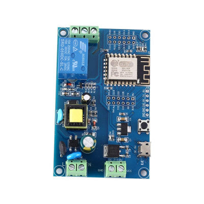 An AC/DC power ESP8266 WIFI single relay ESP-12F Dev board