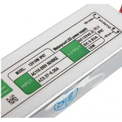 An AC to DC 12V 10W Waterproof IP67 LED Driver Power Supply