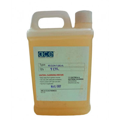 An ACE 1 Litre 4% No Clean Soldering Liquid Flux