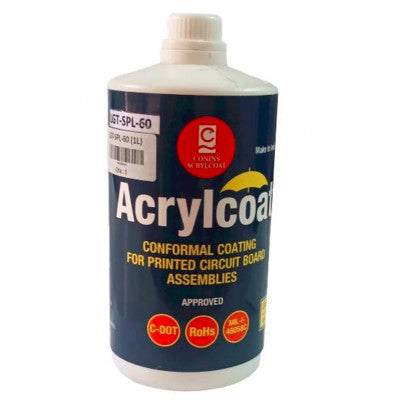 An Acrylcoat LGT-SPL-60 Conformal Coating for PCB Assemblies Solderable - 1 Litre