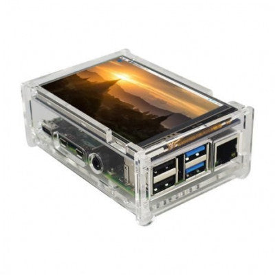 An Acrylic Case Suitable for Raspberry Pi4 and 3.5 inch LCD