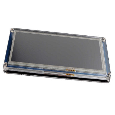 An Acrylic clear transparent case for Nextion 18.1 cm (7 inch) Basic touch screen