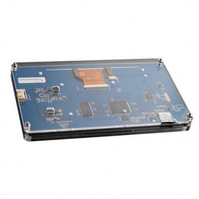 An Acrylic clear transparent case for Nextion 18.1 cm (7 inch) Basic touch screen
