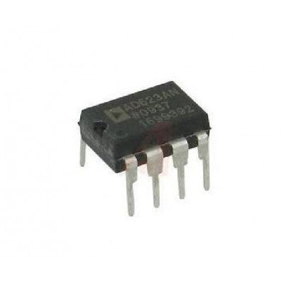 An AD623 Instrumentation Amplifier IC DIP-8 Package