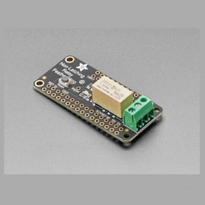 An Adafruit Non-Latching Mini Relay FeatherWing