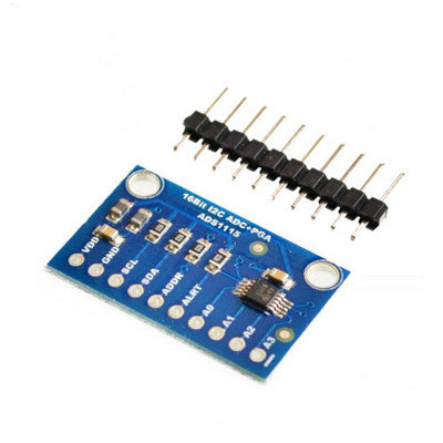 An ADS1115 16-Bit I2C ADC 4-Channel Programmable Gain Amplifier Module