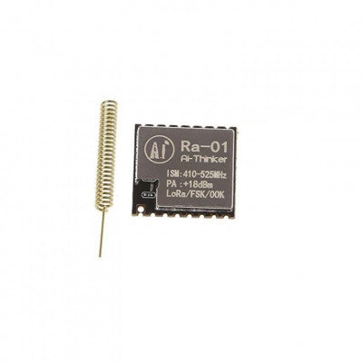 An Ai Thinker LoRa-Ra-01 RF Transceiver Module