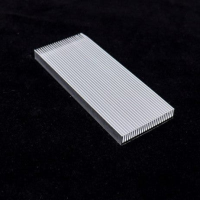 An Aluminium Heat sink for High Power LED Amplifier (100 x 40 x 8 mm)