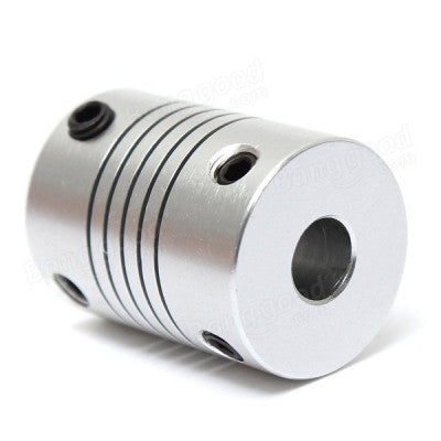 An Aluminum Flexible Shaft Coupling 5mm x 5mm