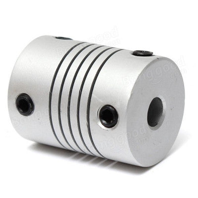 An Aluminum Flexible Shaft Coupling 5mm x 5mm