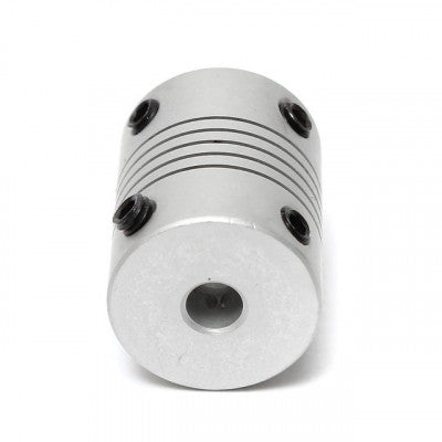 An Aluminum Flexible Shaft Coupling 5mm x 5mm