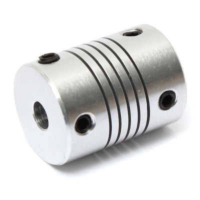 An Aluminum Flexible Shaft Coupling 5mm x 5mm