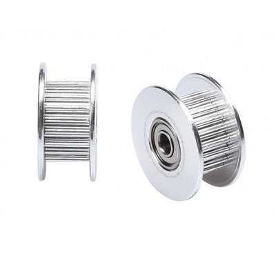 An Aluminum GT2 Timing Idler Pulley For 6mm Belt 20 Tooth 5mm Bore - 2 Pieces Pack