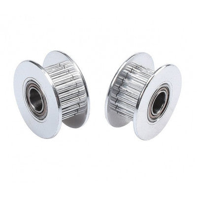 An Aluminum GT2 Timing Idler Pulley For 6mm Belt 20 Tooth 5mm Bore - 2 Pieces Pack