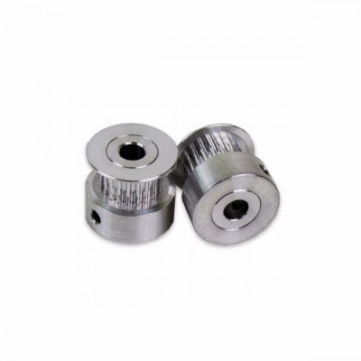 An Aluminum GT2 Timing Pulley 20 Tooth 5mm Bore For 6mm Belt - 2 Pieces pack