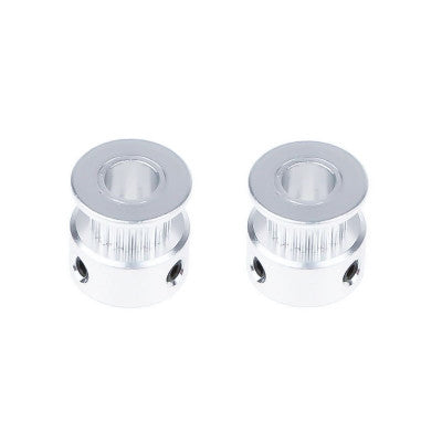 An Aluminum GT2 Timing Pulley 20 Tooth 8mm Bore for 6mm Belt