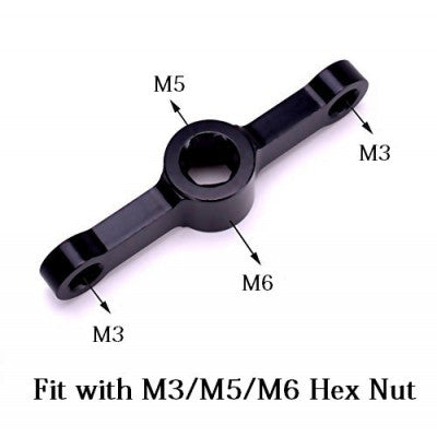 An Aluminum Motor M3/M5/M6 Bullet Cap Quick-Release Wrench