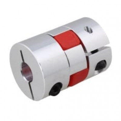 An Aluminum OD:20mm L:25mm Flexible Spider Shaft Coupling Bore: 5x10mm
